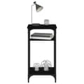 Miniatyrbilde 4 av 11: vidaXL Sidebord svart 40x30x75 cm konstruert tre
