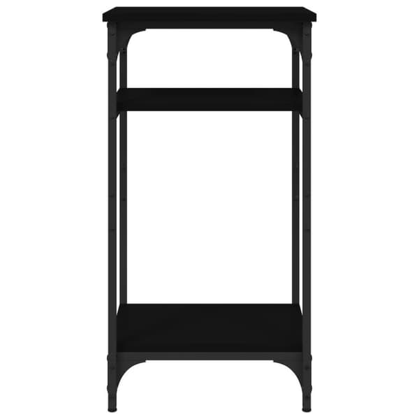 vidaXL Sidebord svart 40x30x75 cm konstruert tre