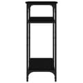 Miniatyrbilde 6 av 11: vidaXL Sidebord svart 40x30x75 cm konstruert tre