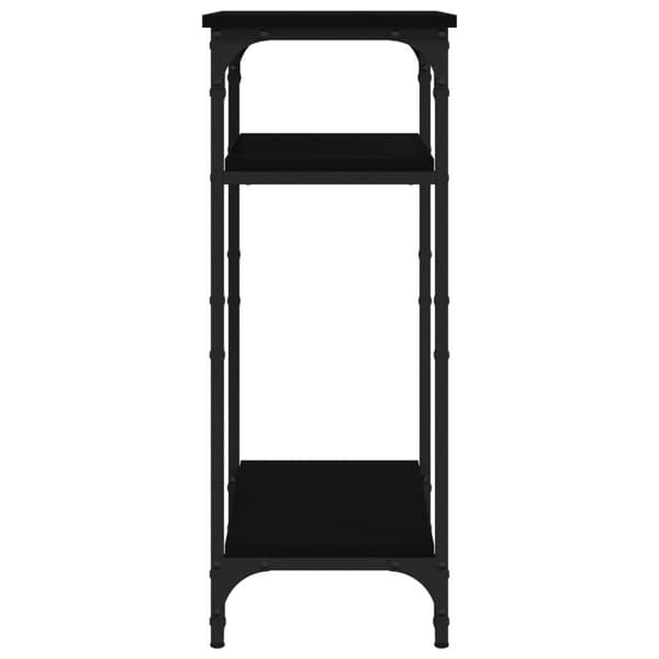 vidaXL Sidebord svart 40x30x75 cm konstruert tre