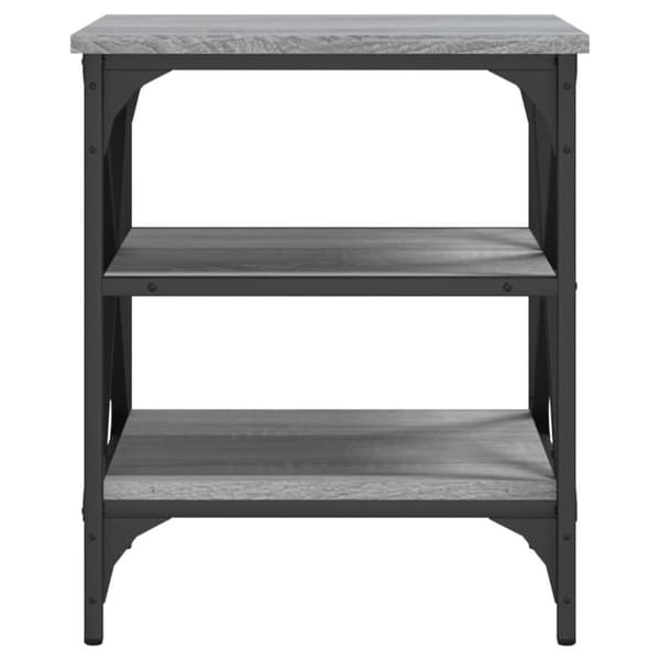 vidaXL sidebord 40x42x50 cm konstrueret træ grå sonoma-eg