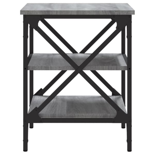 vidaXL sidebord 40x42x50 cm konstrueret træ grå sonoma-eg