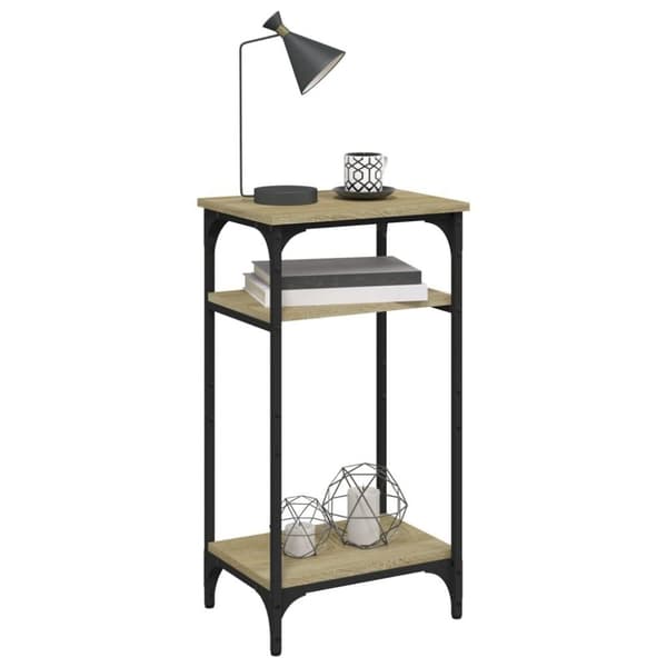 vidaXL sidebord 40x30x75 cm konstrueret træ sonoma-eg