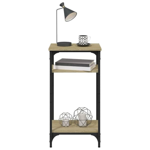 vidaXL sidebord 40x30x75 cm konstrueret træ sonoma-eg
