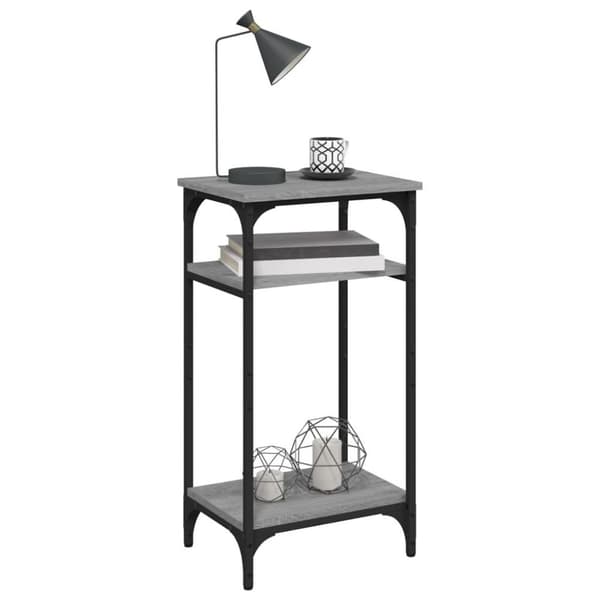 vidaXL Sidebord grå sonoma 40x30x75 cm konstruert tre