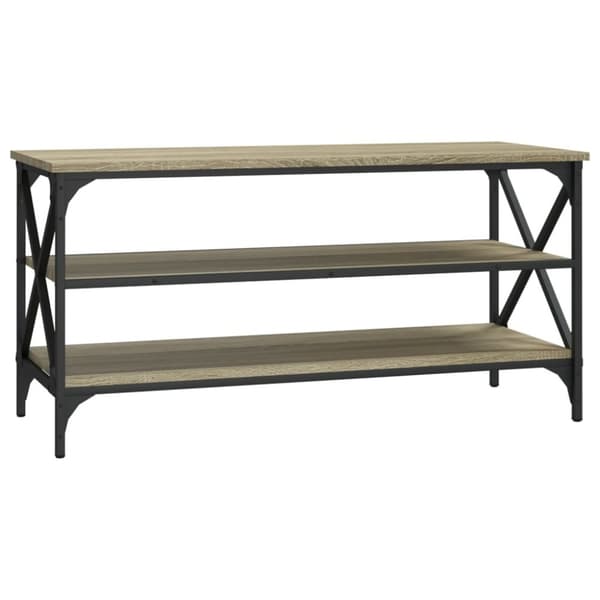 vidaXL TV-taso Sonoma-tammi 100x40x50 cm tekninen puu