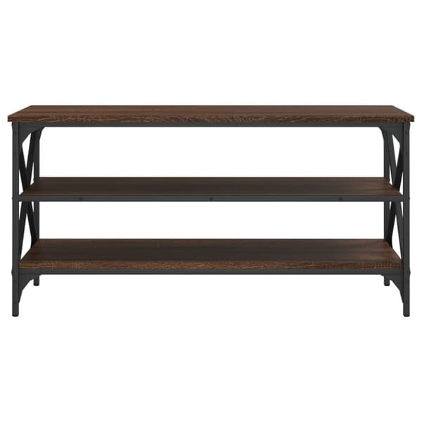vidaXL tv-bord 100x40x50 cm konstrueret træ brun egetræsfarve