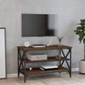 Miniatyrbillede 10 af 11: vidaXL tv-bord 80x40x50 cm konstrueret træ brun egetræsfarve