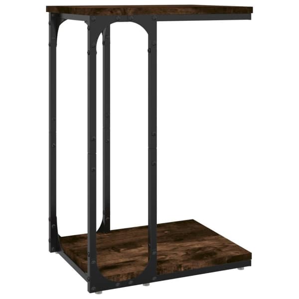 vidaXL sidebord 40x30x60 cm konstrueret træ røget egetræsfarve