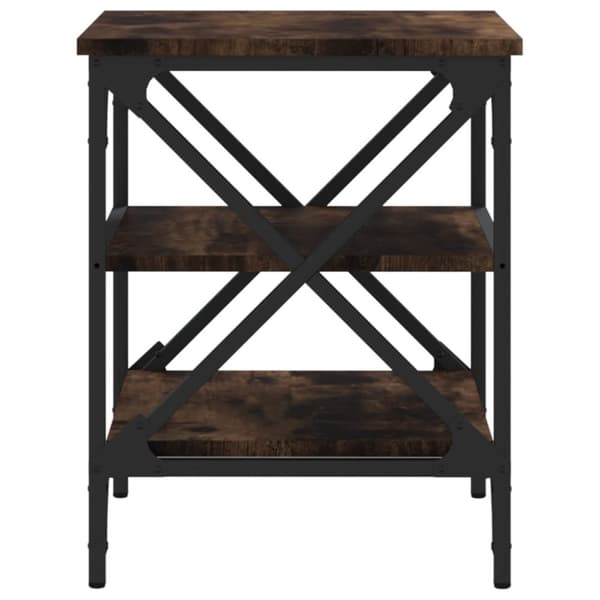 vidaXL sidebord 40x42x50 cm konstrueret træ røget egetræsfarve