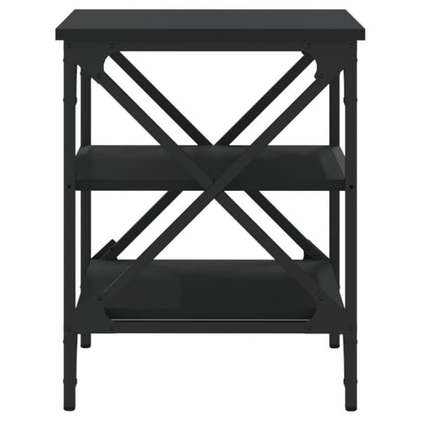 vidaXL sidebord 40x42x50 cm konstrueret træ sort