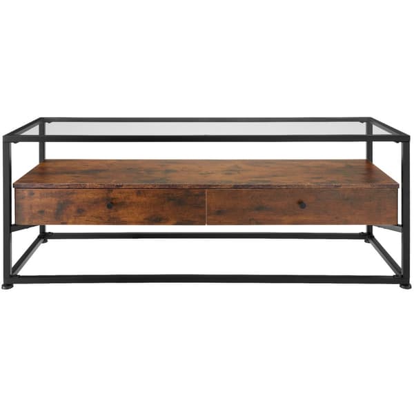 Skænk Maidenhead 121,5x41,5x50,5cm - Industrielt mørkt træ, rustikt