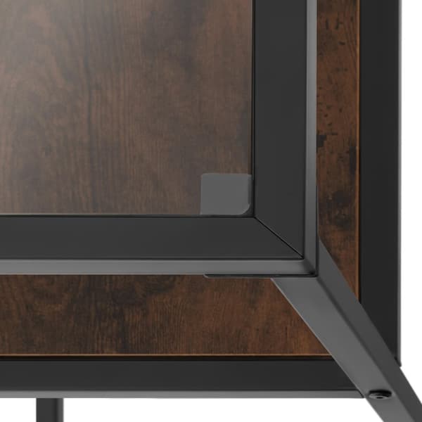 Kilkenny avlastningsbord 100x41x80,5cm - Industriellt mörkt trä, rustikt