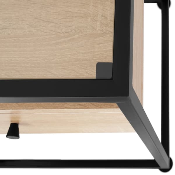 Sidobord Maidenhead 121,5x41,5x50,5cm - Industriellt lätt trä, ek Sonoma