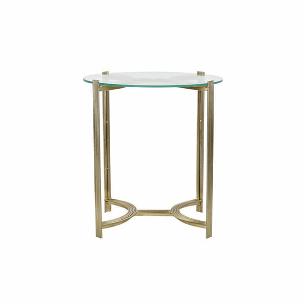 Sofabord DKD Home Decor Krystal Gylden Stål (44 x 44 x 48 cm)