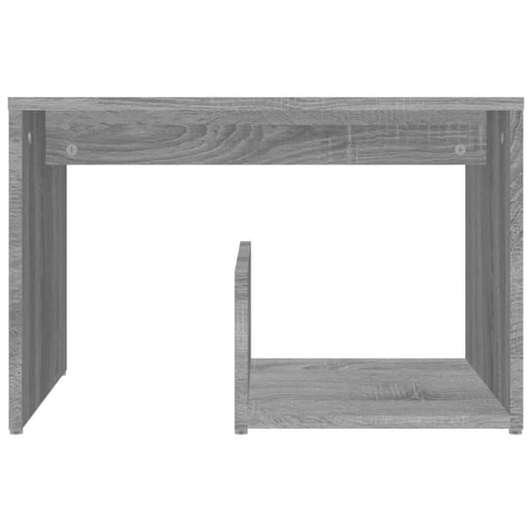 vidaXL Sidebord grå sonoma 59x36x38 cm konstruert tre
