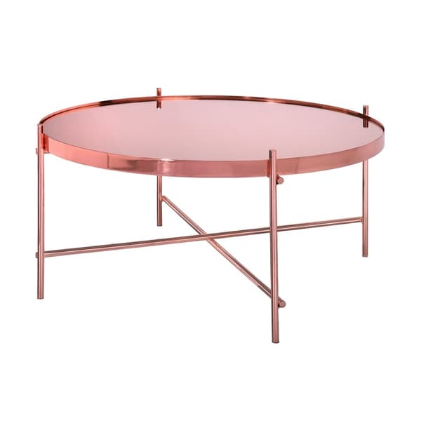 Soffbord set av 2 koppar i metall och glas WOMO-Design