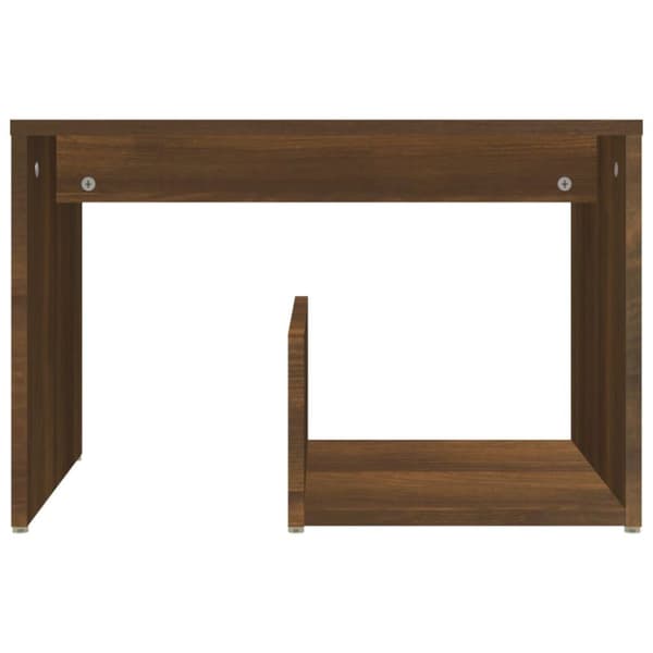 vidaXL sidebord 59x36x38 cm konstrueret træ brun egetræsfarve