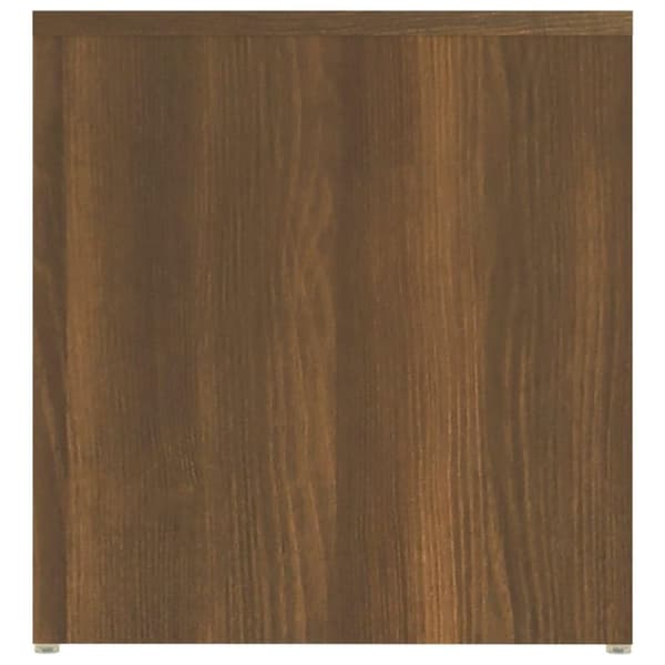 vidaXL sidebord 59x36x38 cm konstrueret træ brun egetræsfarve