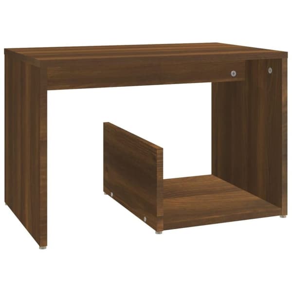 vidaXL sidebord 59x36x38 cm konstrueret træ brun egetræsfarve