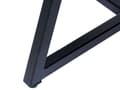 Miniatyrbilde 5 av 6: Sidebord Bordplate i lyst tre Svarte ben 50 x 46 x 50 cm Industriell stil Moderne Stue Soverom