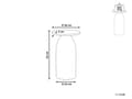 Miniatyrbilde 3 av 6: Sidebord Lyst tre Gull Mangotre Metall Rundt Geometrisk form Moderne Nattbord Stue Soverom