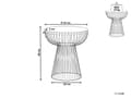 Miniatyrbilde 3 av 6: Sidebord Hvit marmor Gull Metall 41 x 41 cm Rund form Moderne Glamour Dekorasjon Småbord Nattbord