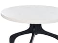 Miniatyrbilde 5 av 7: Sidebord Hvit marmor Svart Metall 36 x 36 cm Rund form Moderne Glamour Dekorativt Småbord Nattbord Stue Gang