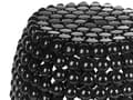 Miniatyrbilde 5 av 7: Sidebord Svart Jern Plast 45 x 45 x 40 cm Oval form Dekorativt Moderne Småbord Nattbord Stue