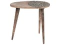 Miniatyrbilde 4 av 8: Sett med 2 Sidebord Mørk Mangotre Dekorativt Kaffebord Liten Stuemøbler Orientalsk design