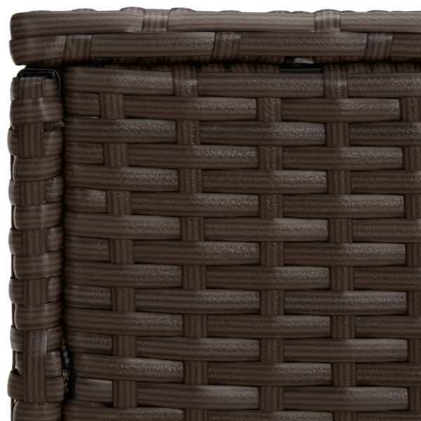 vidaXL Sidebord 3 stk brun polyrotting