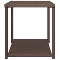 Miniatyrbillede 4 af 6: vidaXL sidebord 55x45x49 cm polyrattan brun
