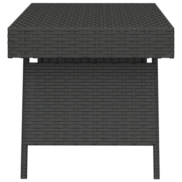 vidaXL foldbart sidebord 60x40x38 cm polyrattan sort
