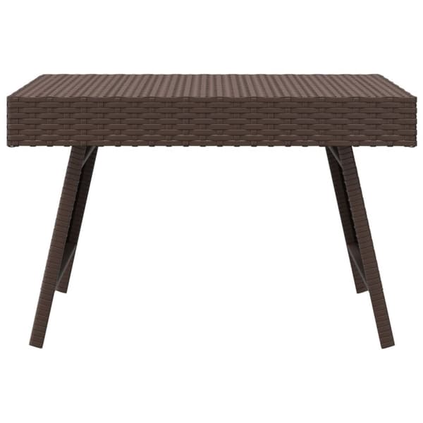 vidaXL foldbart sidebord 60x40x38 cm polyrattan brun