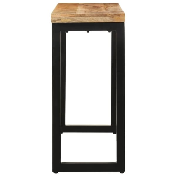 vidaXL konsolbord 110x35x76 cm massivt ru mangotræ