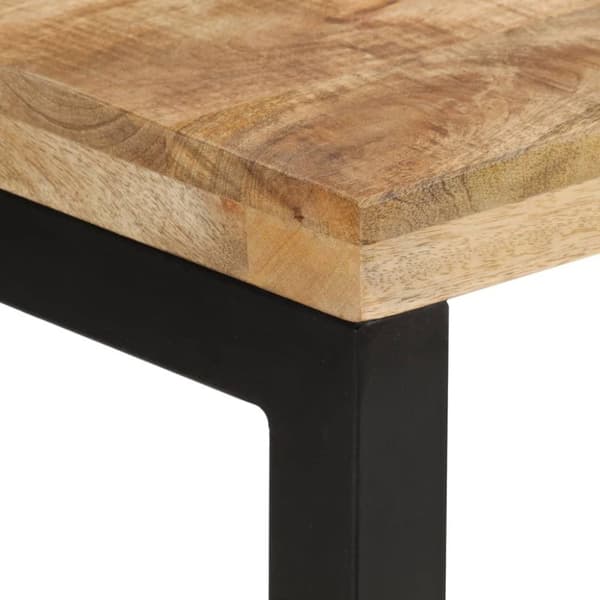 vidaXL konsolbord 110x35x76 cm massivt ru mangotræ