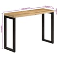 Miniatyrbillede 8 af 9: vidaXL konsolbord 110x35x76 cm massivt ru mangotræ