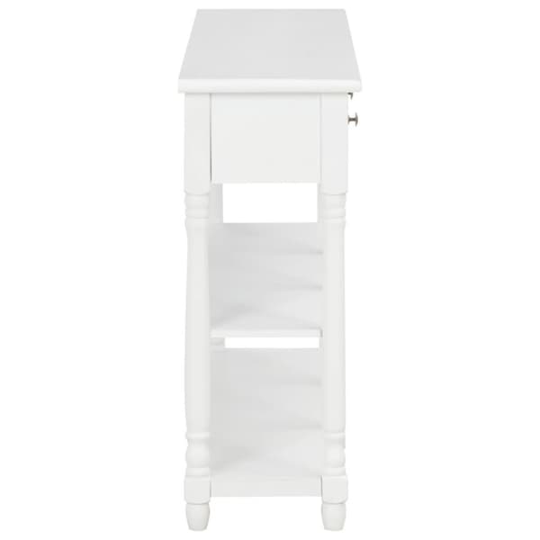 vidaXL Konsolbord vit 110x30x76 cm konstruerat trä