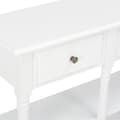 Miniatyrbild 7 av 10: vidaXL Konsolbord vit 110x30x76 cm konstruerat trä