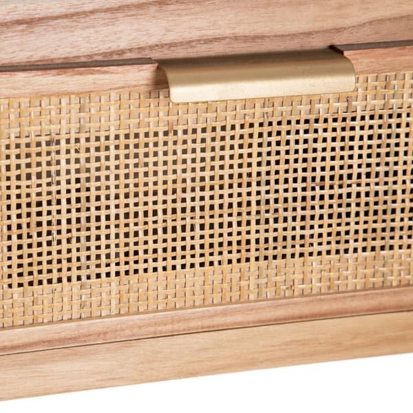Konsol HONEY Natur Paulonia træ Træ MDF 110 x 30 x 78 cm