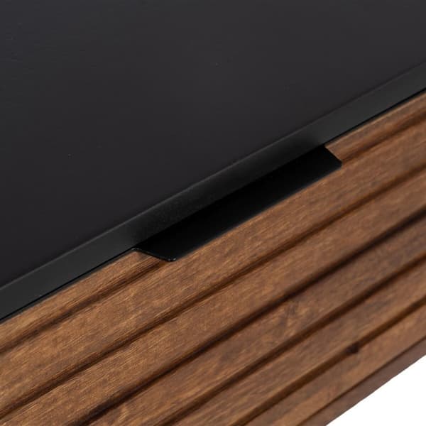 Konsol ABNER Brun Sort Metal Jern Mangotræ 110 x 40 x 76 cm
