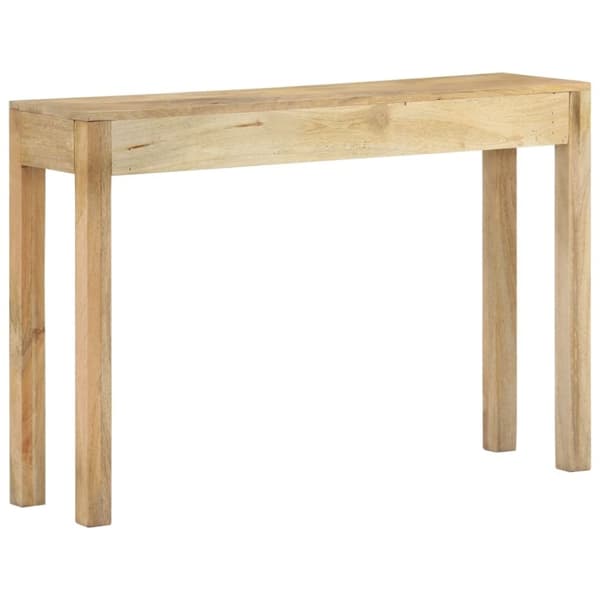 vidaXL konsolbord 110x30x75 cm massivt mangotræ afbleget
