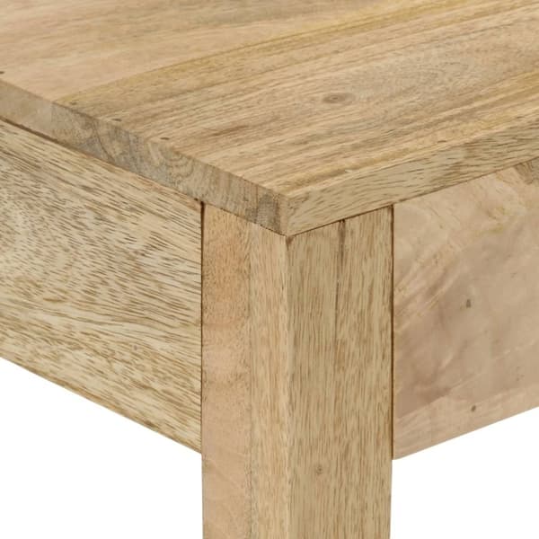 vidaXL konsolbord 110x30x75 cm massivt mangotræ afbleget