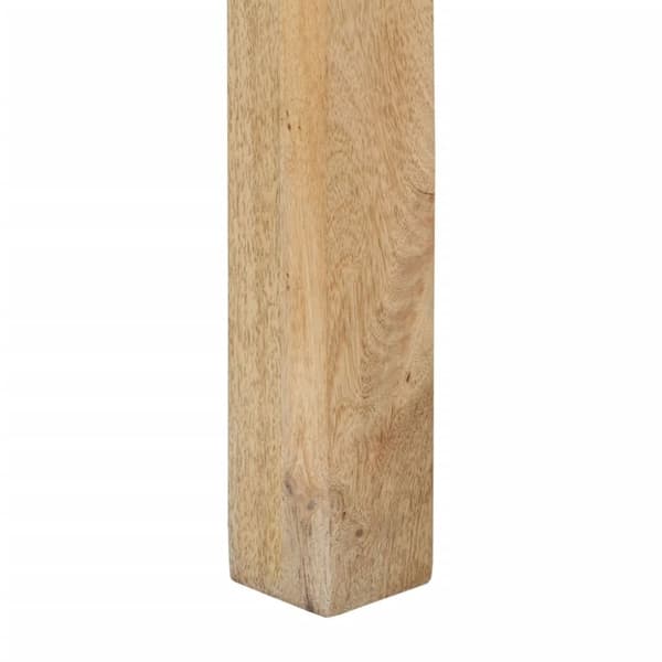 vidaXL Konsolbord 110x30x75 cm massivt blekt mangoträ