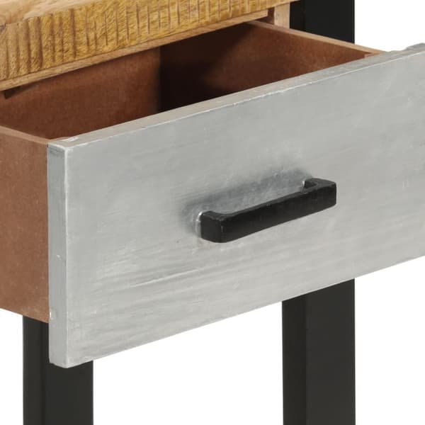 vidaXL konsolbord 110x30x76 cm massivt ru mangotræ