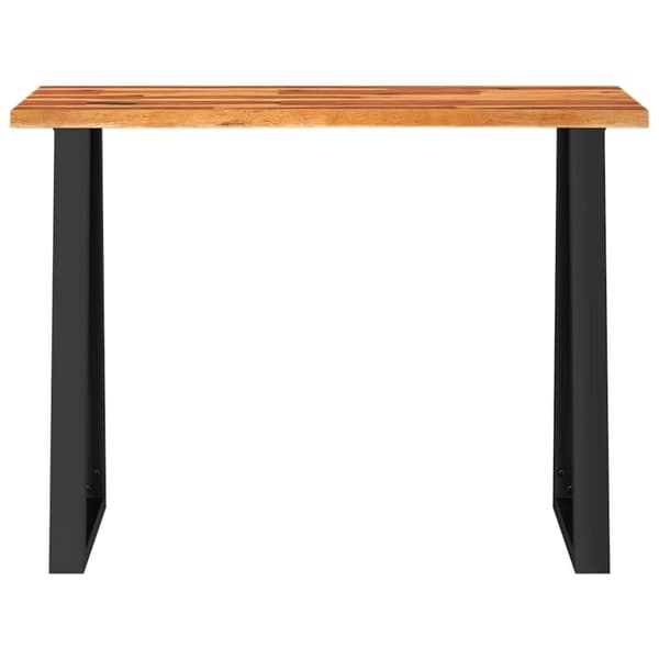 vidaXL konsolbord med naturlig kant 110x35x80 cm massivt akacietræ