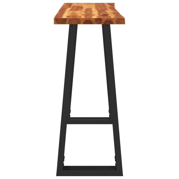 vidaXL konsolbord med naturlig kant 110x35x80 cm massivt akacietræ