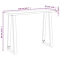 Miniatyrbillede 10 af 11: vidaXL konsolbord med naturlig kant 110x35x80 cm massivt akacietræ