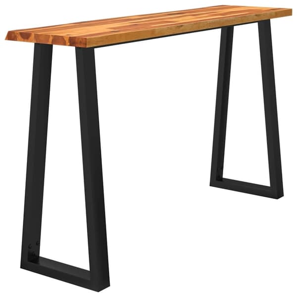 vidaXL kosolbord med naturlig kant 140x40x80 cm massivt akacietræ