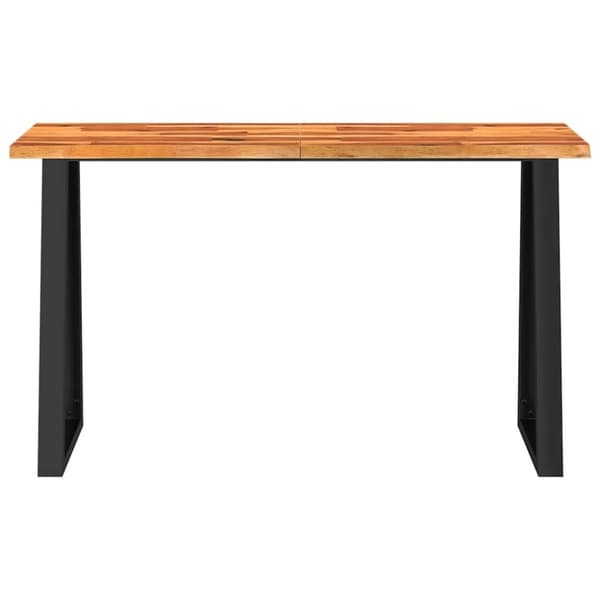 vidaXL kosolbord med naturlig kant 140x40x80 cm massivt akacietræ